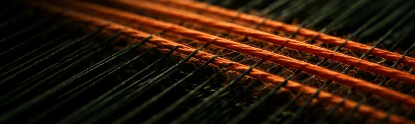 Dense, tightly bound finished weave